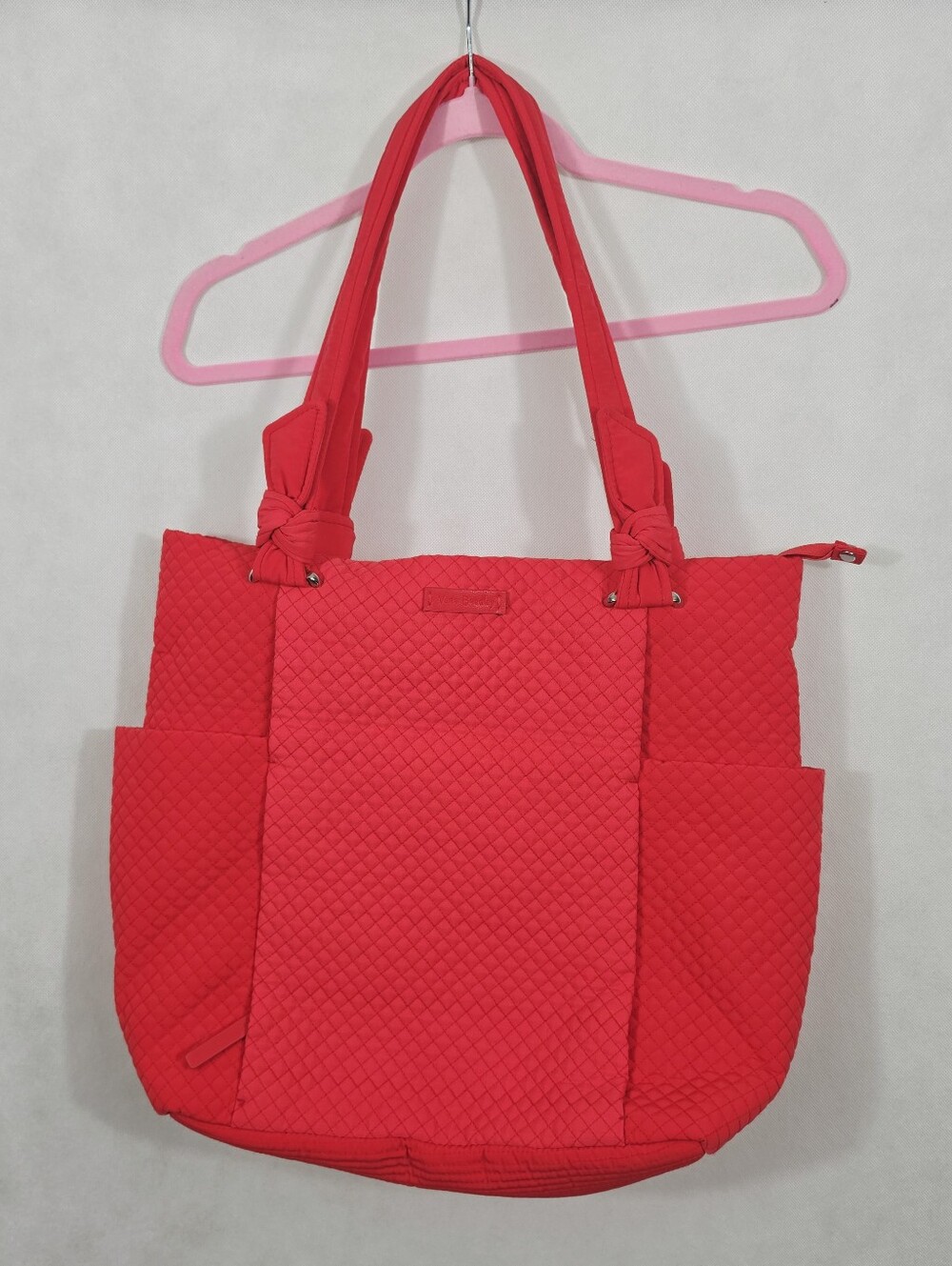 Vera Bradley Red Quilted Travrl Duffel Bag